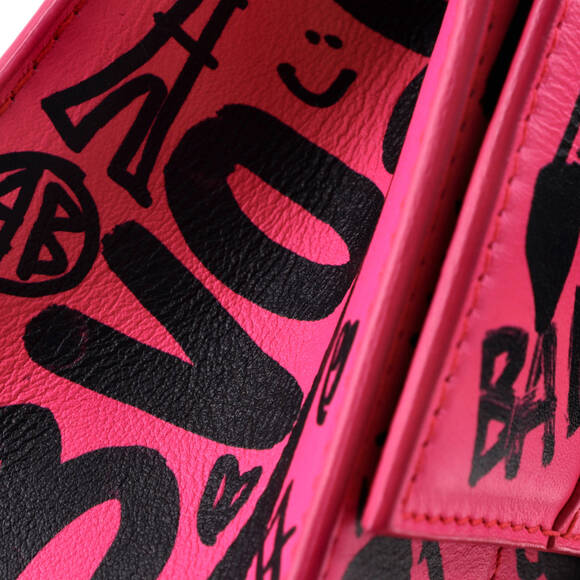 Balenciaga XS Graffiti Hourglass Top Handle Bag Leather - Picture 6 of 6